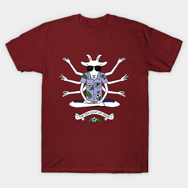 The Zen Goat of Arms T-Shirt by propellerhead